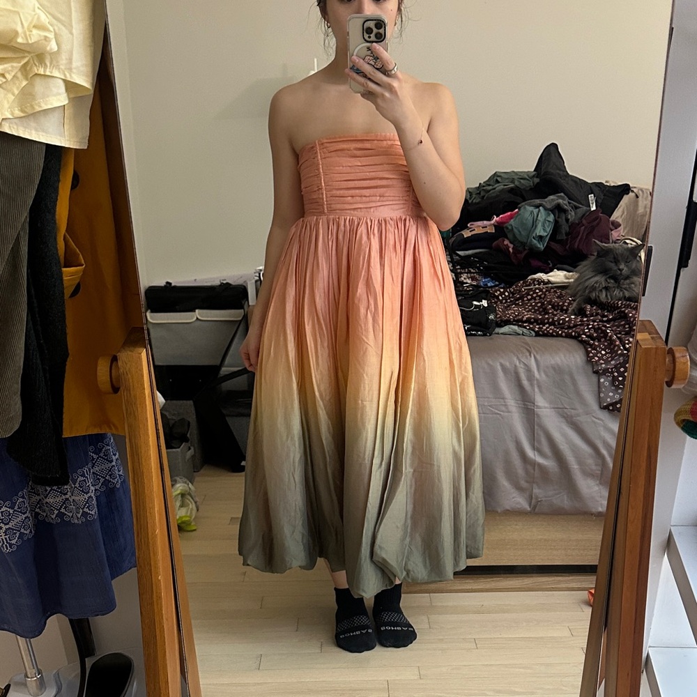 &OtherStories Strapless Ombre Dress